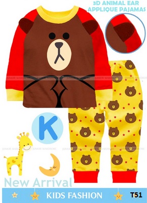 piyama anak kecil kartun beruang